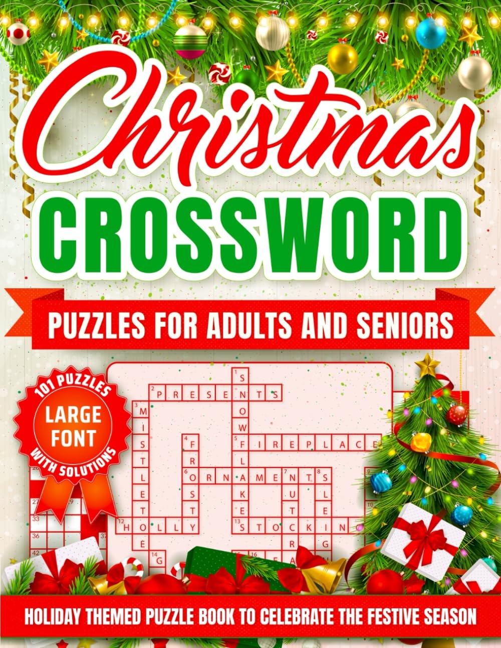 Christmas Crossword Puzzles For Adults And Seniors 101 Large Print Holiday Themed Puzzle Book To Celebrate The Festive Season Publishing CleverCraft 9798344920290 Amazon Books