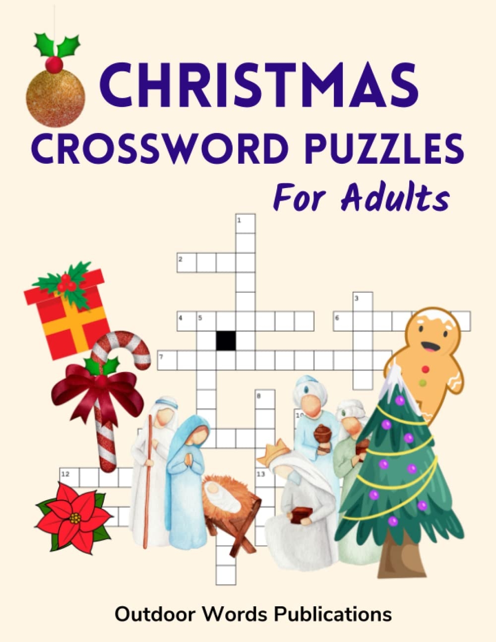 Christmas Crossword Puzzles For Adults Challenging Puzzle Book For The Festive Season Publications Outdoor Words 9798362079611 Amazon Books