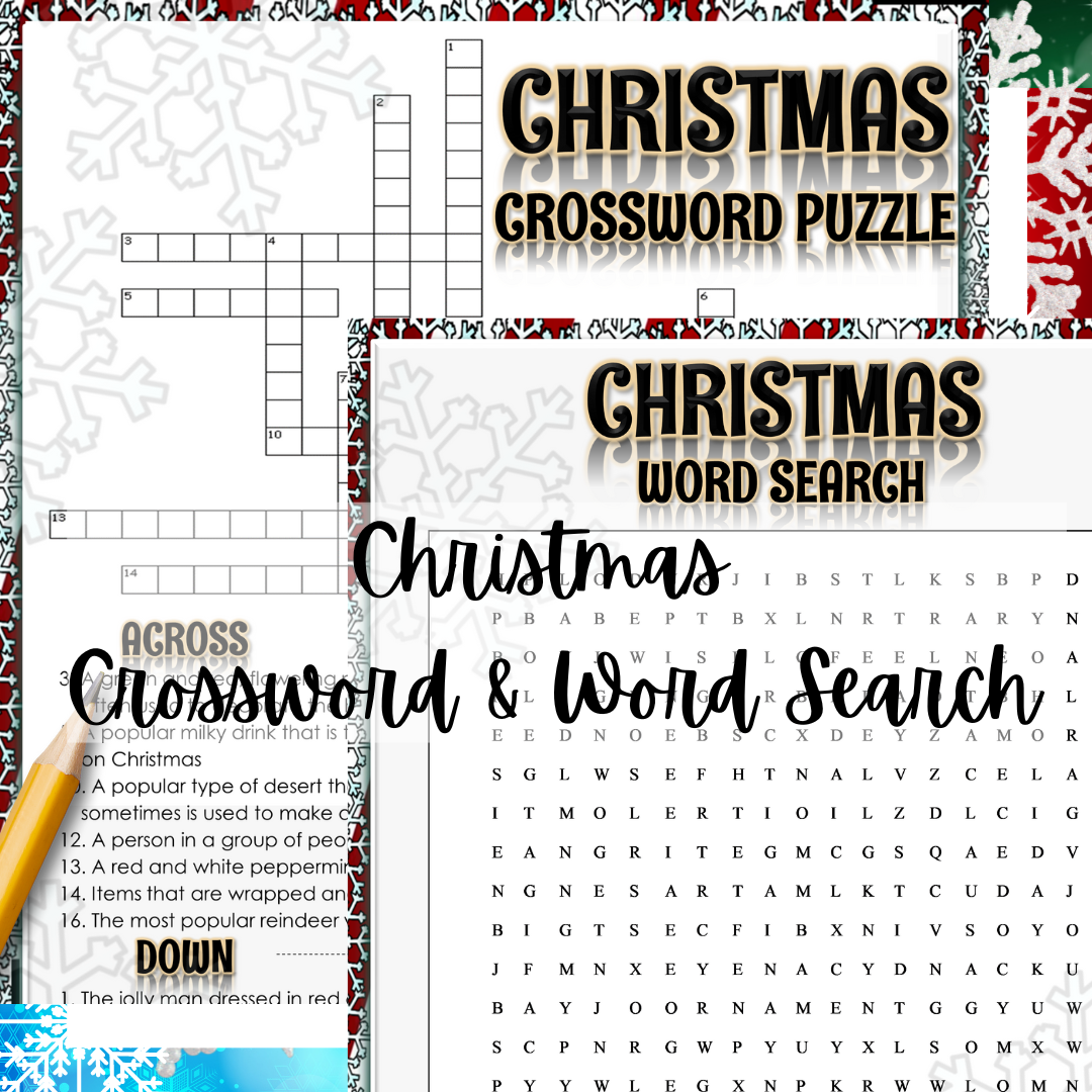 Christmas Holiday Activities For Middle School English Crossword Word Search Teaching Resources Christmas Holiday Activities For Middle School English Crossword Word Search Teaching Resources