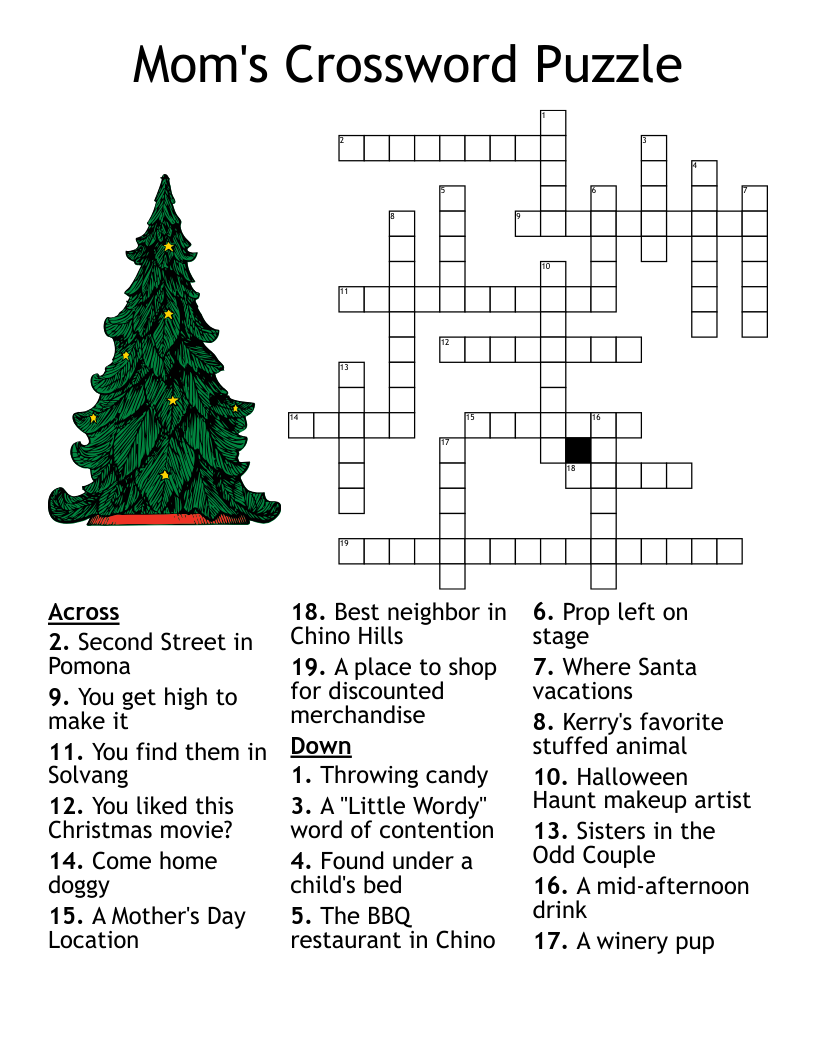 Christmas Movies Crossword Puzzle WordMint