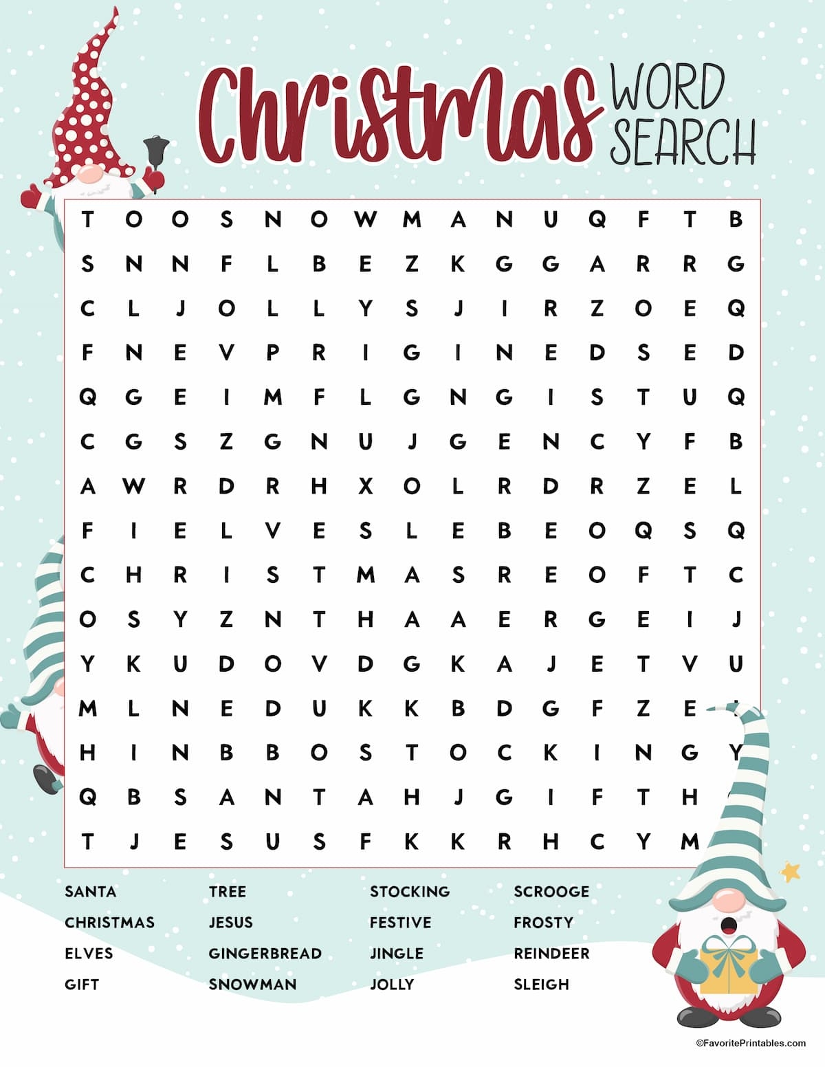 Free Printable Christmas Crosswords For Adults
