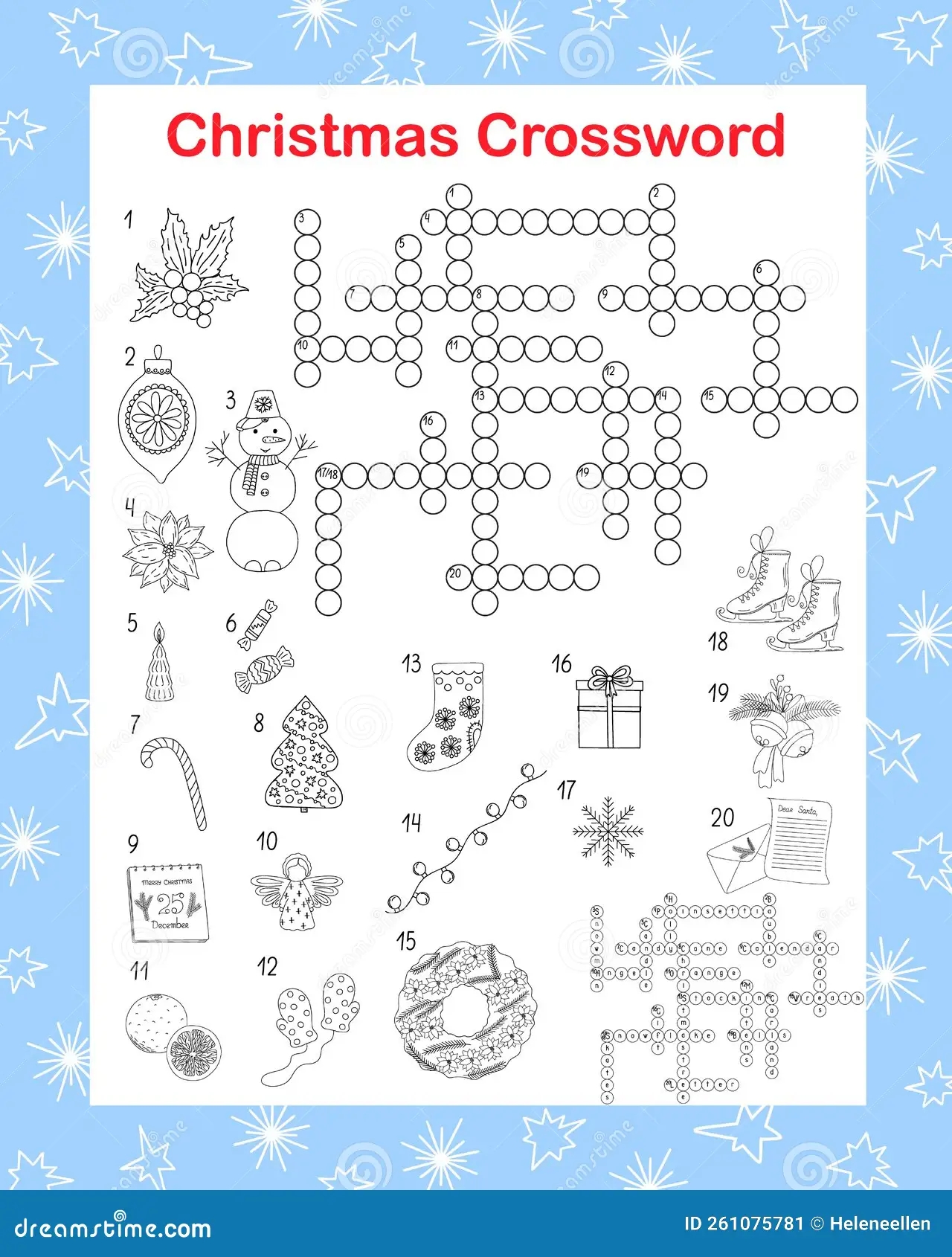 Holiday Printable Crossword Puzzles
