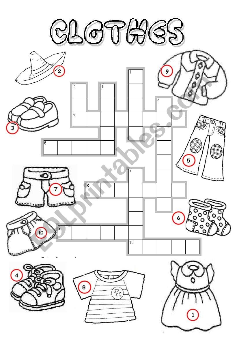 Easy Crosswords For Kids Printable