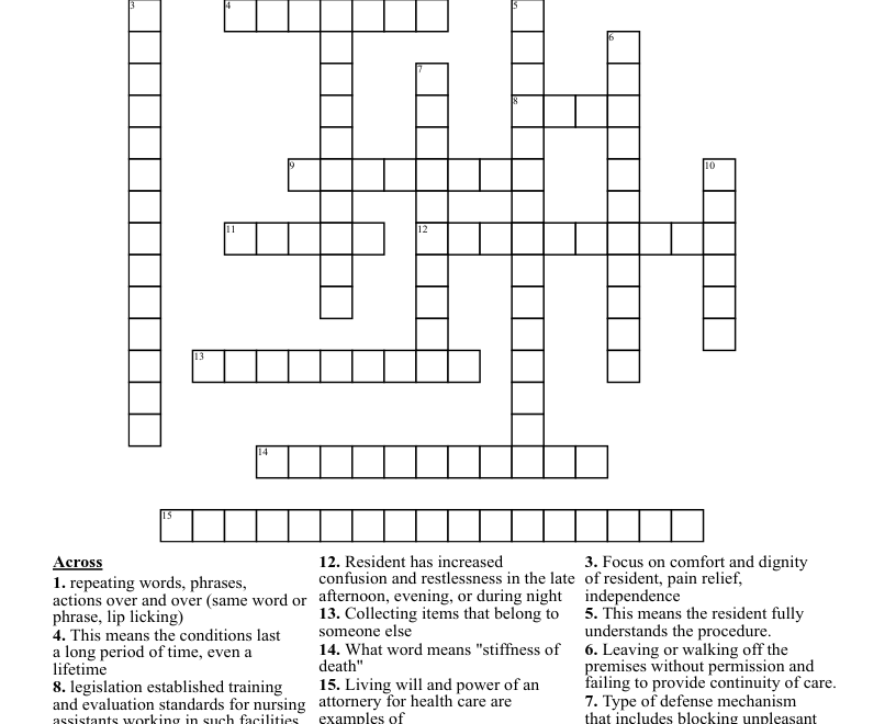 CNA Crossword WordMint