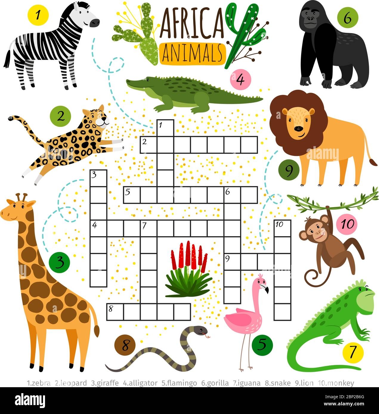 Crossword Africa Animals Kids Zoo African Crossword For School Children Words Searching Game Vector Illustration Stock Vector Image Art Alamy Crossword Africa Animals Kids Zoo African Crossword For School Children Words Searching Game Vector Illustration Stock Vector Image Art Alamy