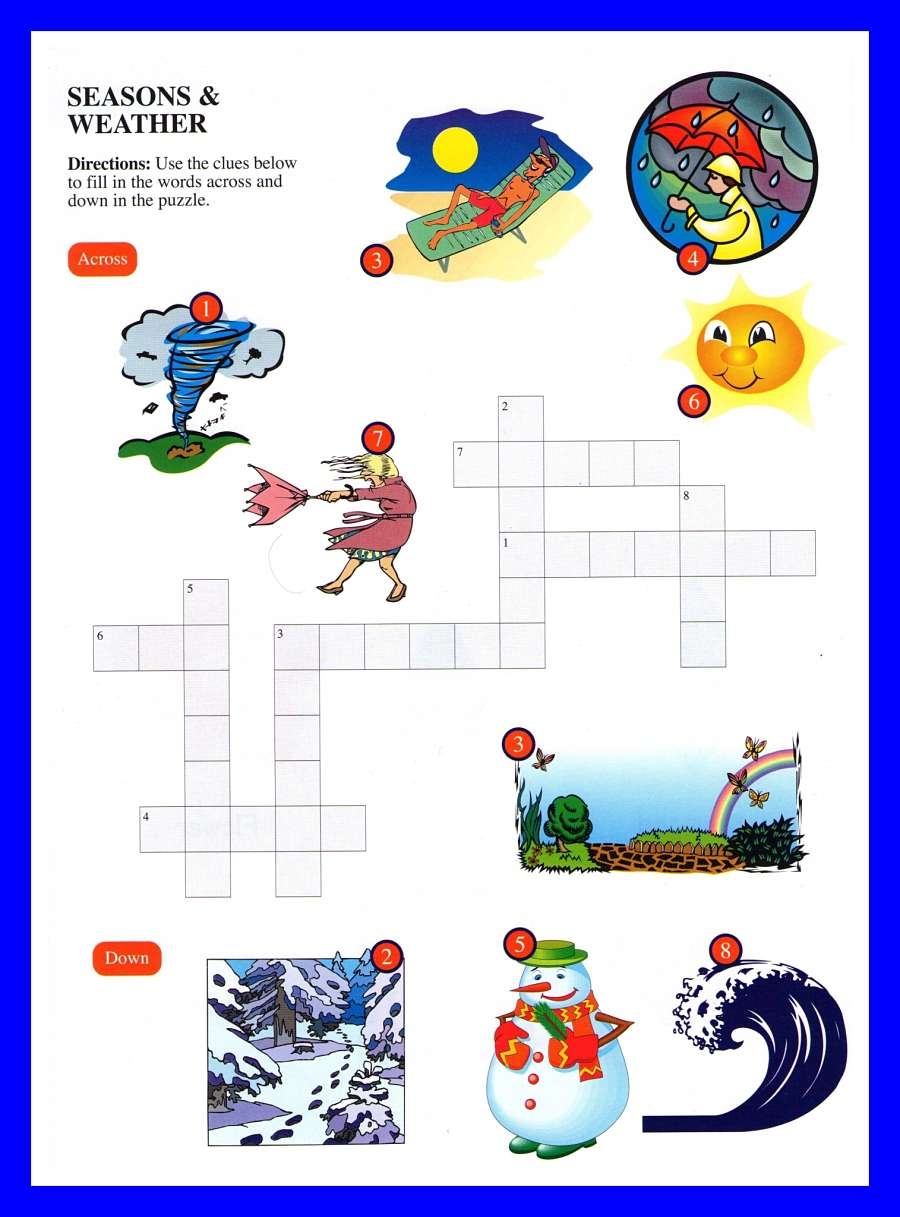 Crossword And WordSerch For Kids ESL