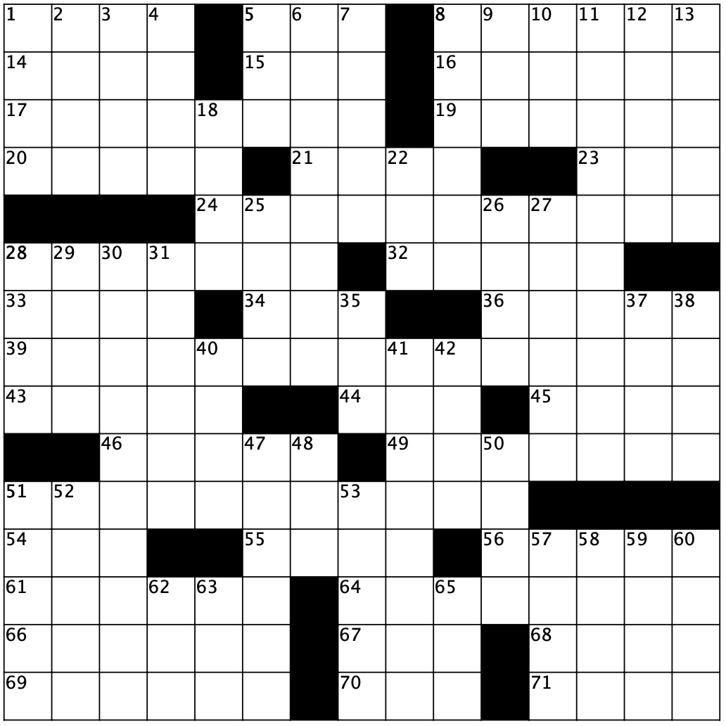 Crossword Archives The Provincetown Independent