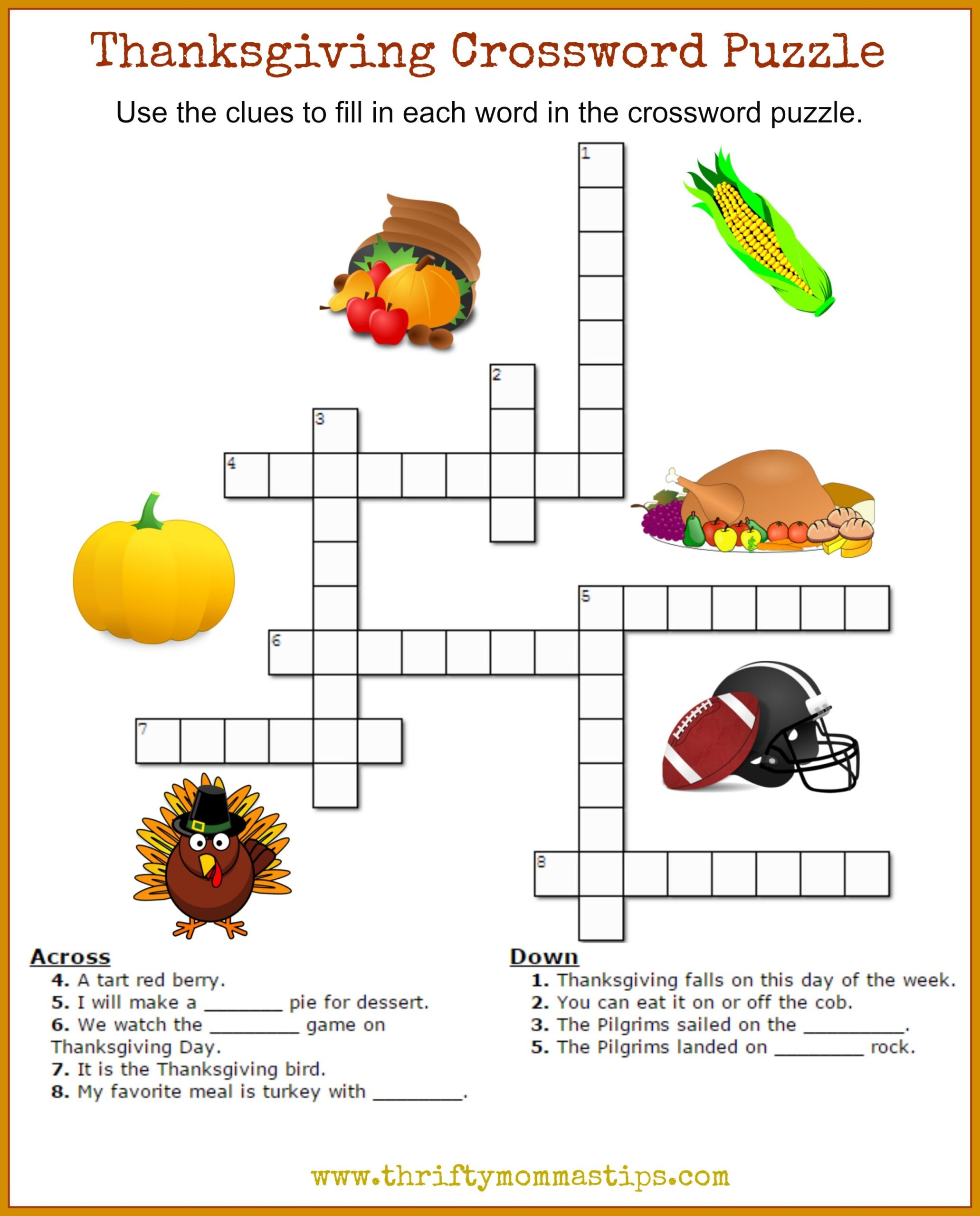 Crossword Archives Thrifty Mommas Tips