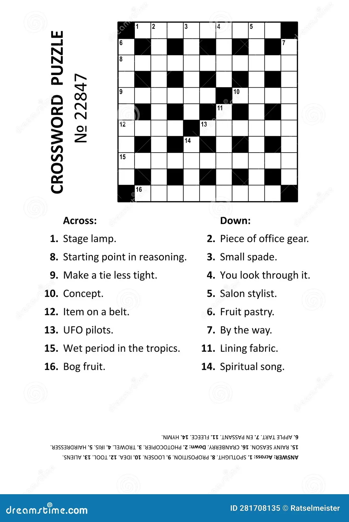 Easy Crossword Puzzles For Beginners Printable