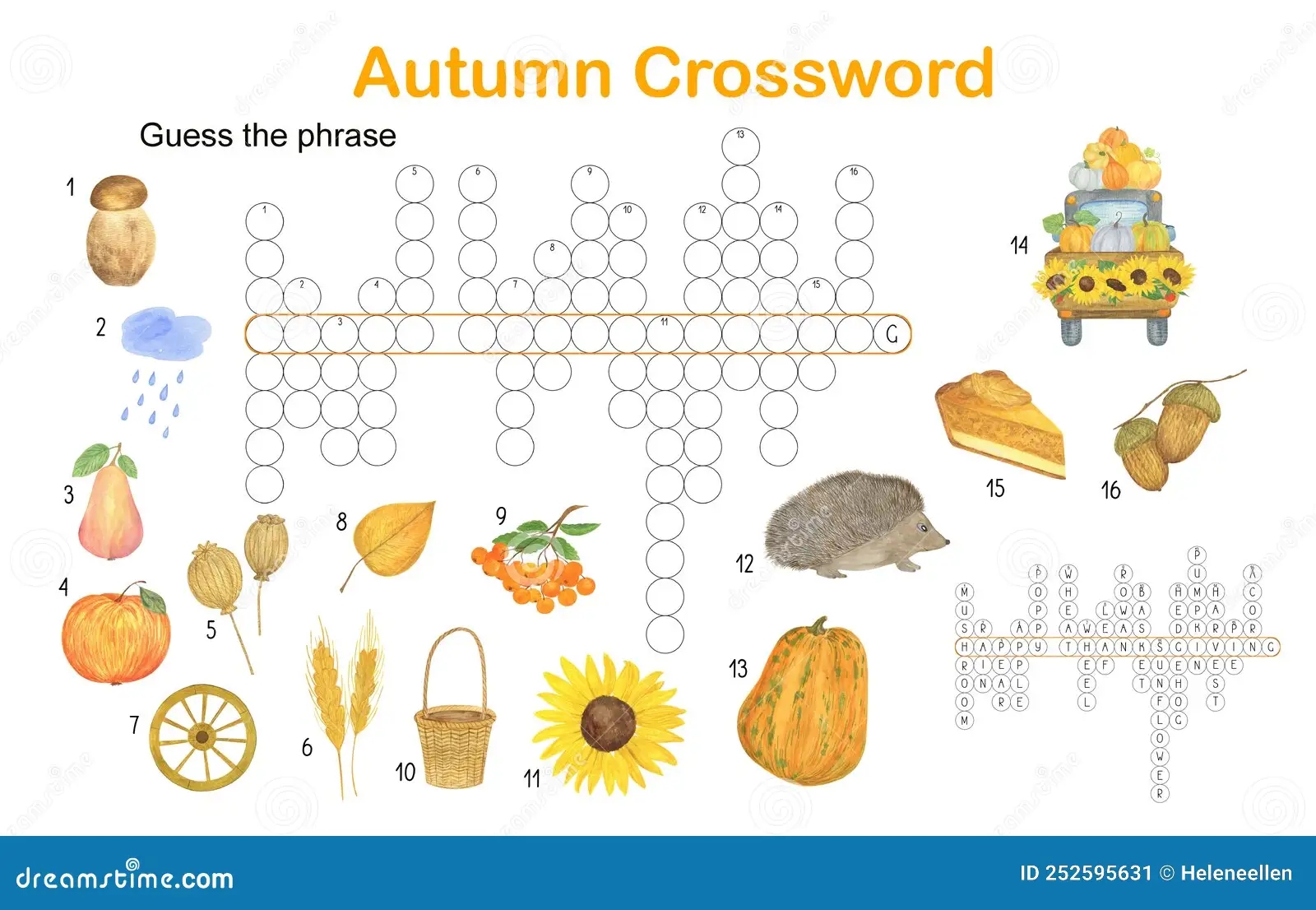Crossword Fall Stock Illustrations 167 Crossword Fall Stock Illustrations Vectors Clipart Dreamstime