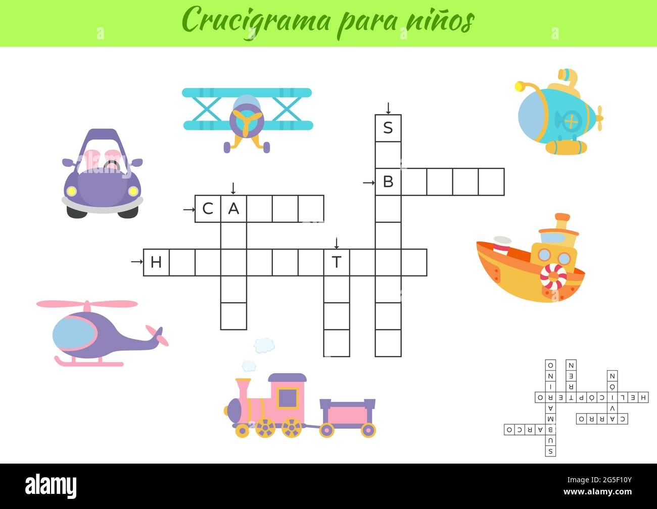 Printable Crossword Puzzles Spanish