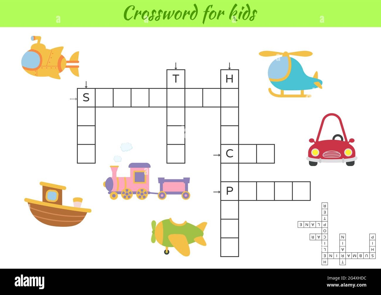 Crossword For Kids With Pictures Of Transport Educational Game For Study English Language And Words Children Activity Printable Worksheet Includes Stock Vector Image Art Alamy Crossword For Kids With Pictures Of Transport Educational Game For Study English Language And Words Children Activity Printable Worksheet Includes Stock Vector Image Art Alamy