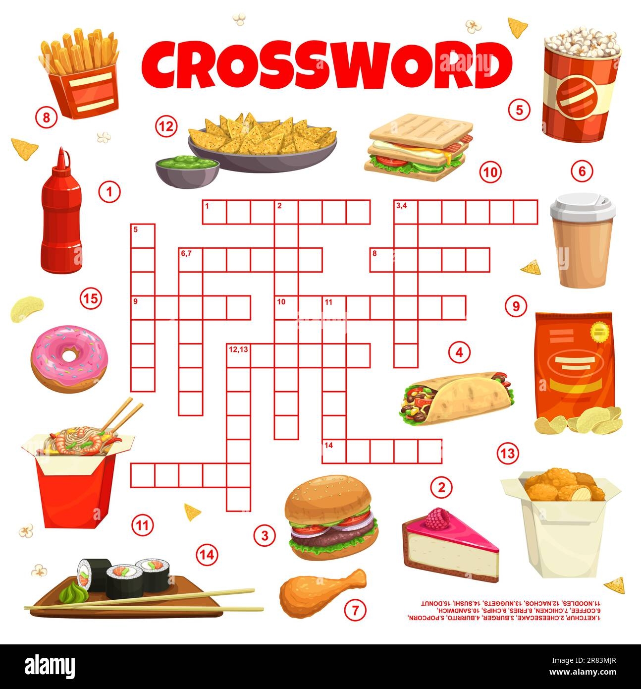Crossword Game Food Hi res Stock Photography And Images Page 2 Alamy
