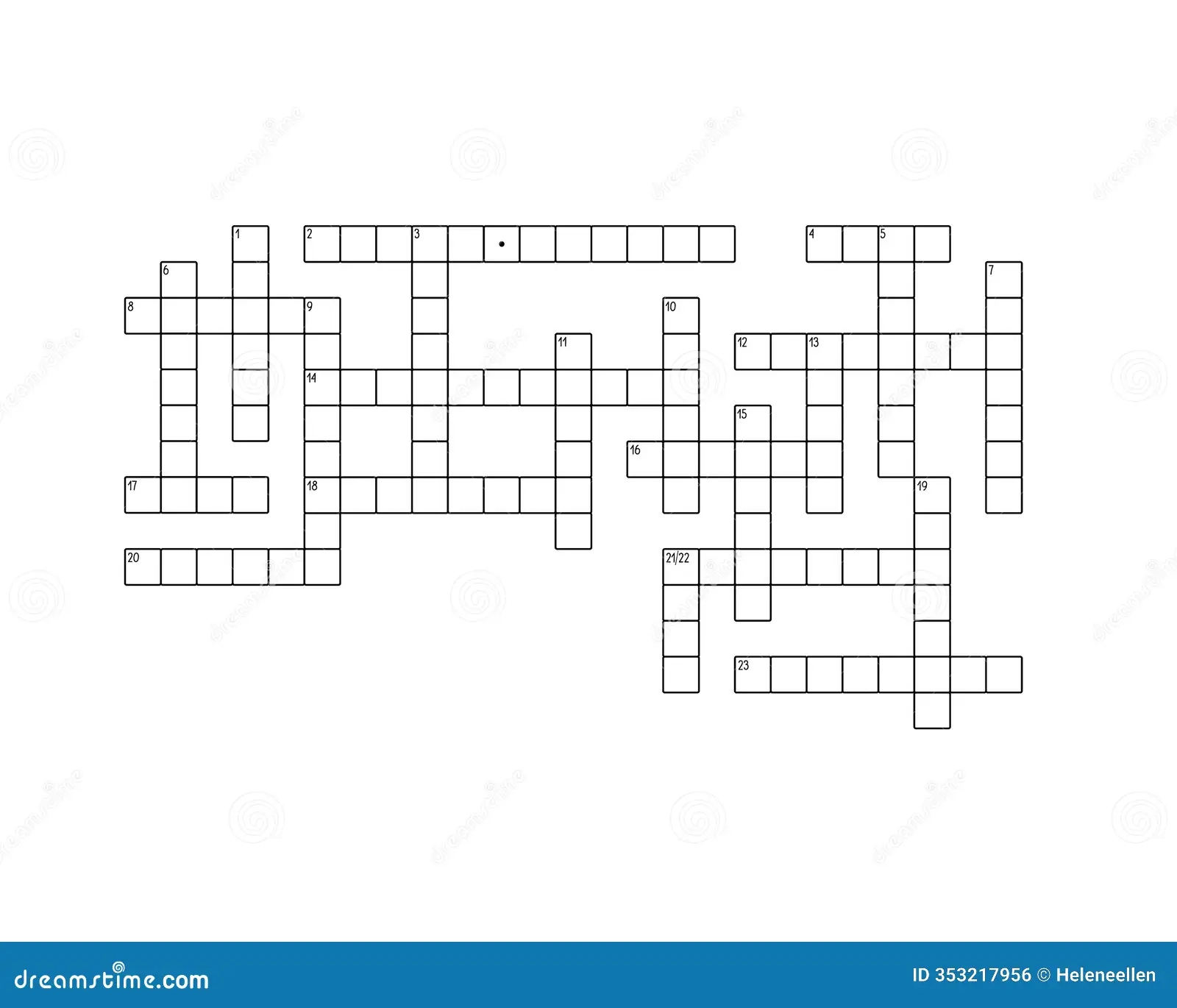 Blank Crossword Puzzle Grids Printable