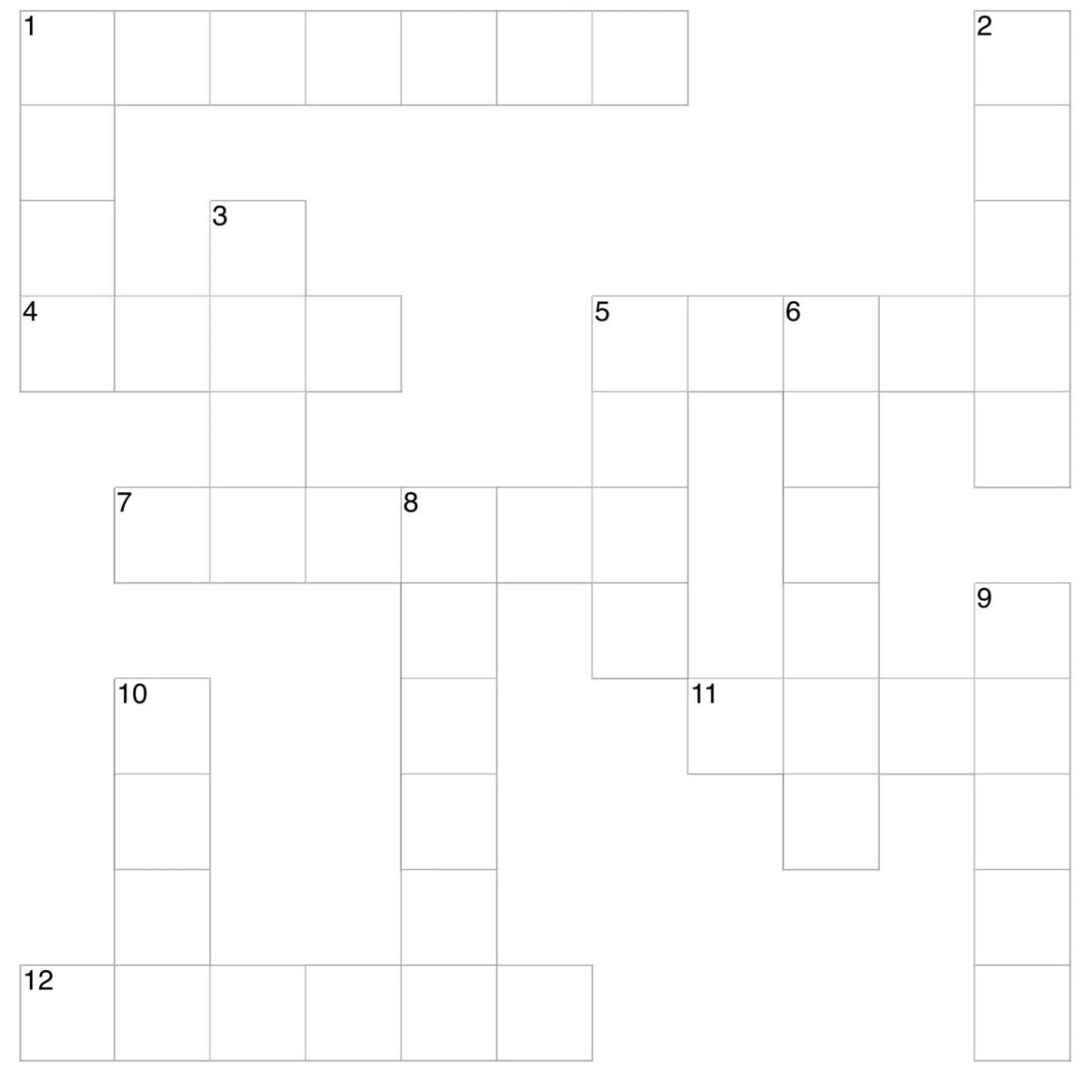 Printable Clear Checkered Rectangle For Crossword Printable Clear Checkered Rectangle For Crossword