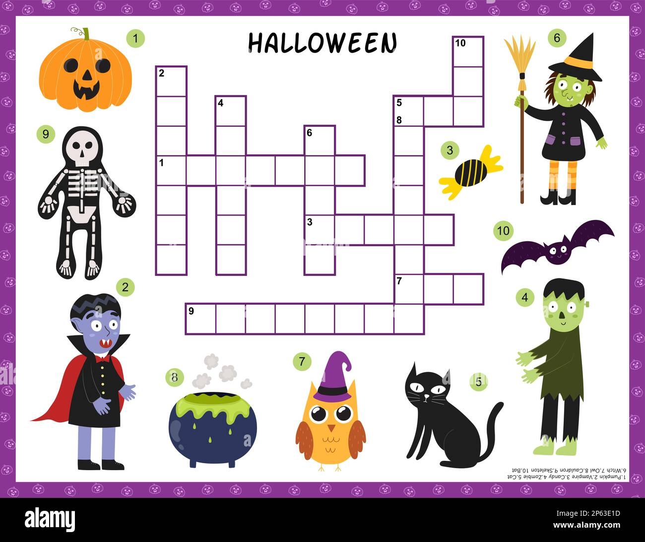 Halloween Crossword Puzzles Printable Halloween Crossword Puzzles Printable