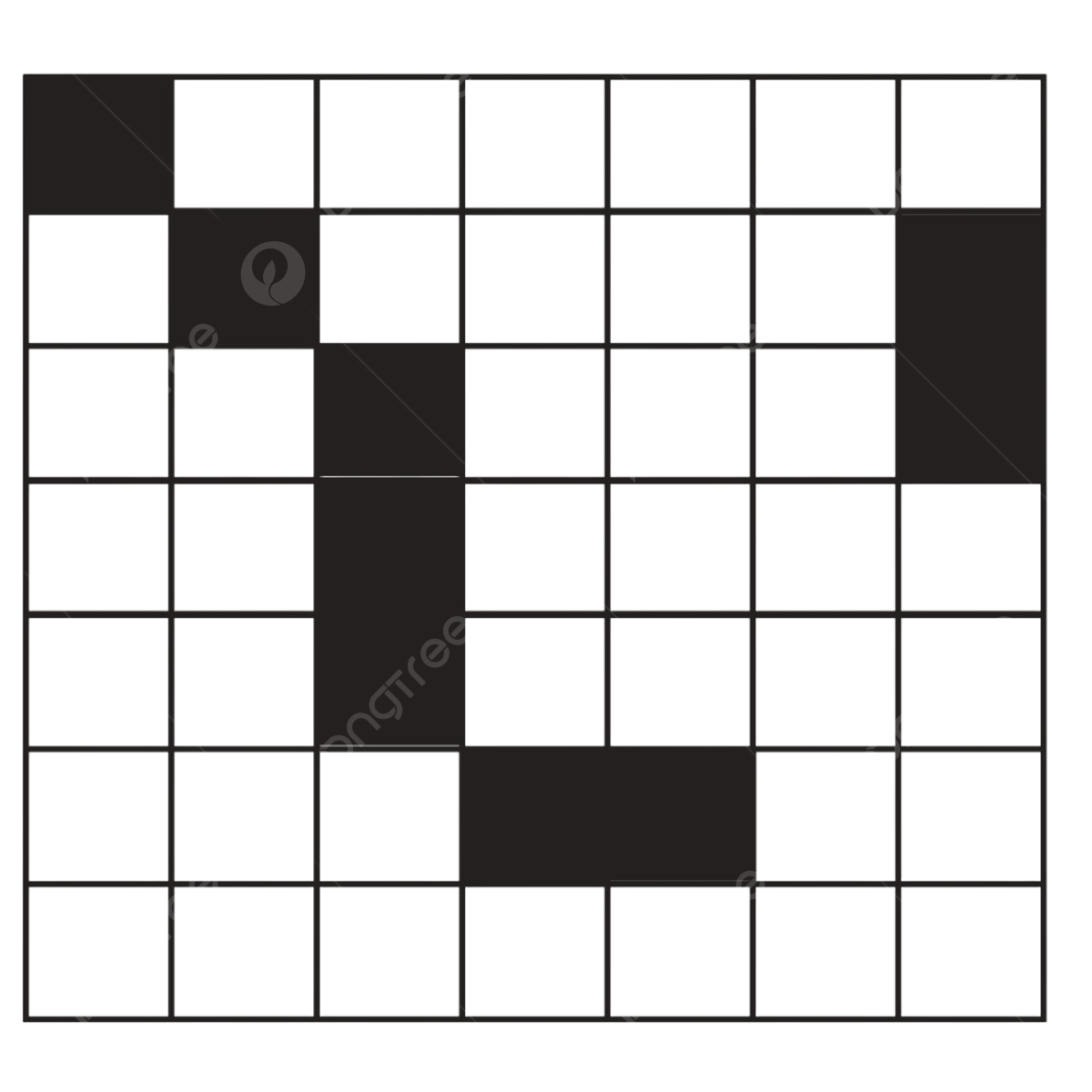 Crossword Puzzle Clipart Transparent PNG Hd Crossword Puzzle Icon On White Background Template Cartoon Chidren PNG Image For Free Download