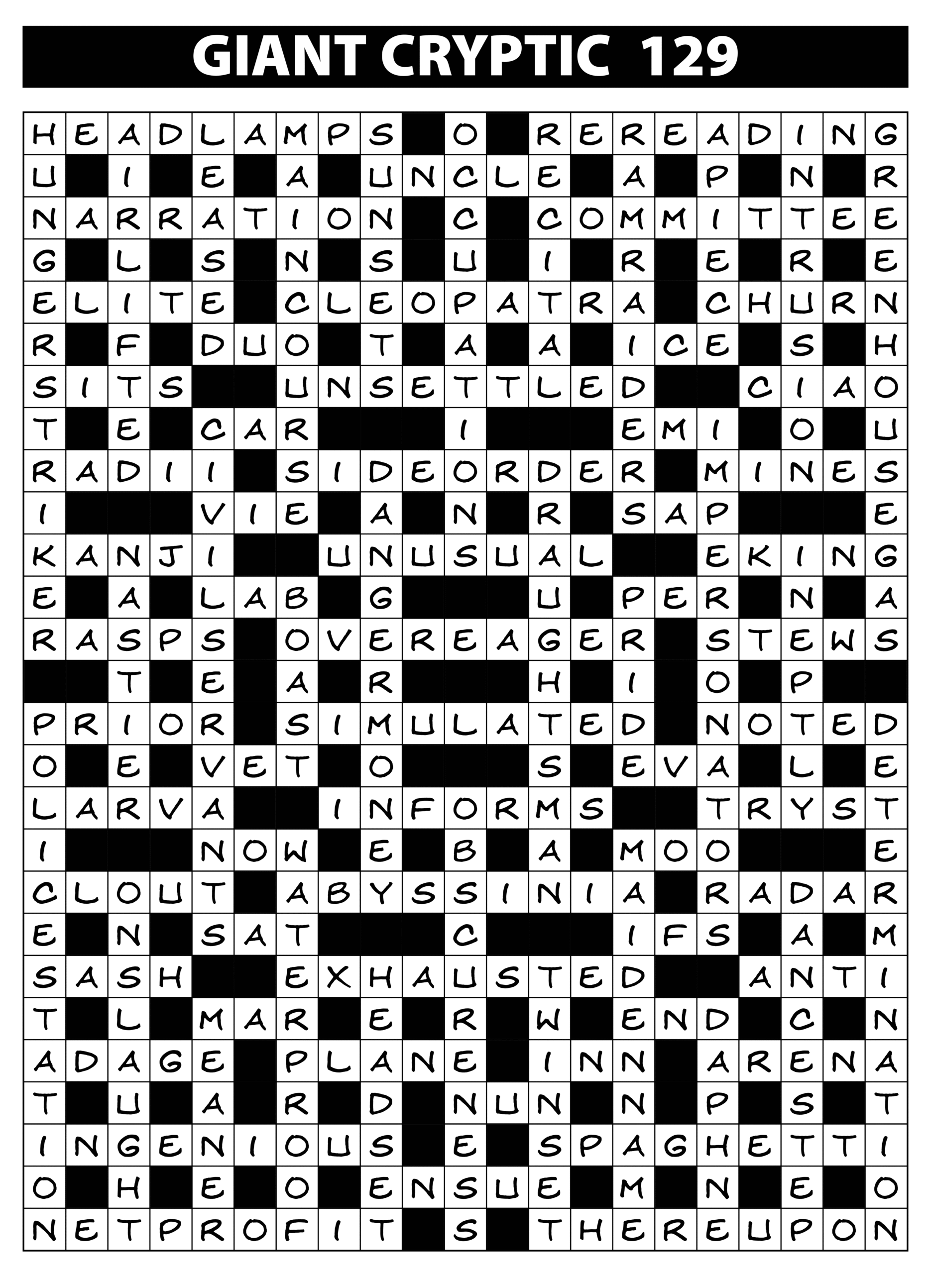 Crossword Puzzle Collection Solutions Issue 129 Lovatts Crossword Puzzles Games Trivia Crossword Puzzle Collection Solutions Issue 129 Lovatts Crossword Puzzles Games Trivia