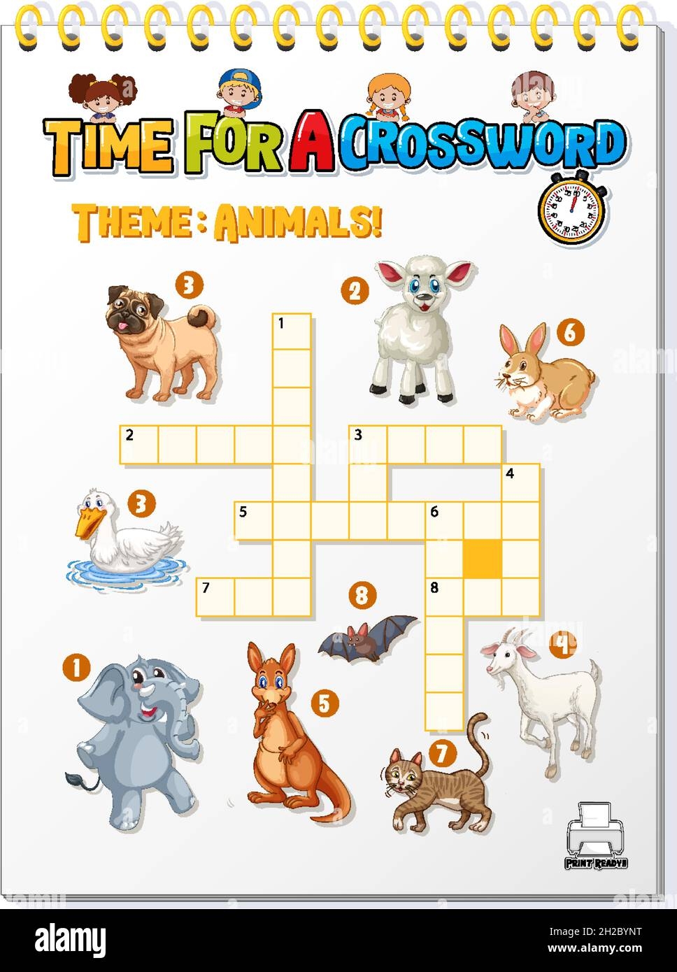 Animal Printable Crossword Puzzles