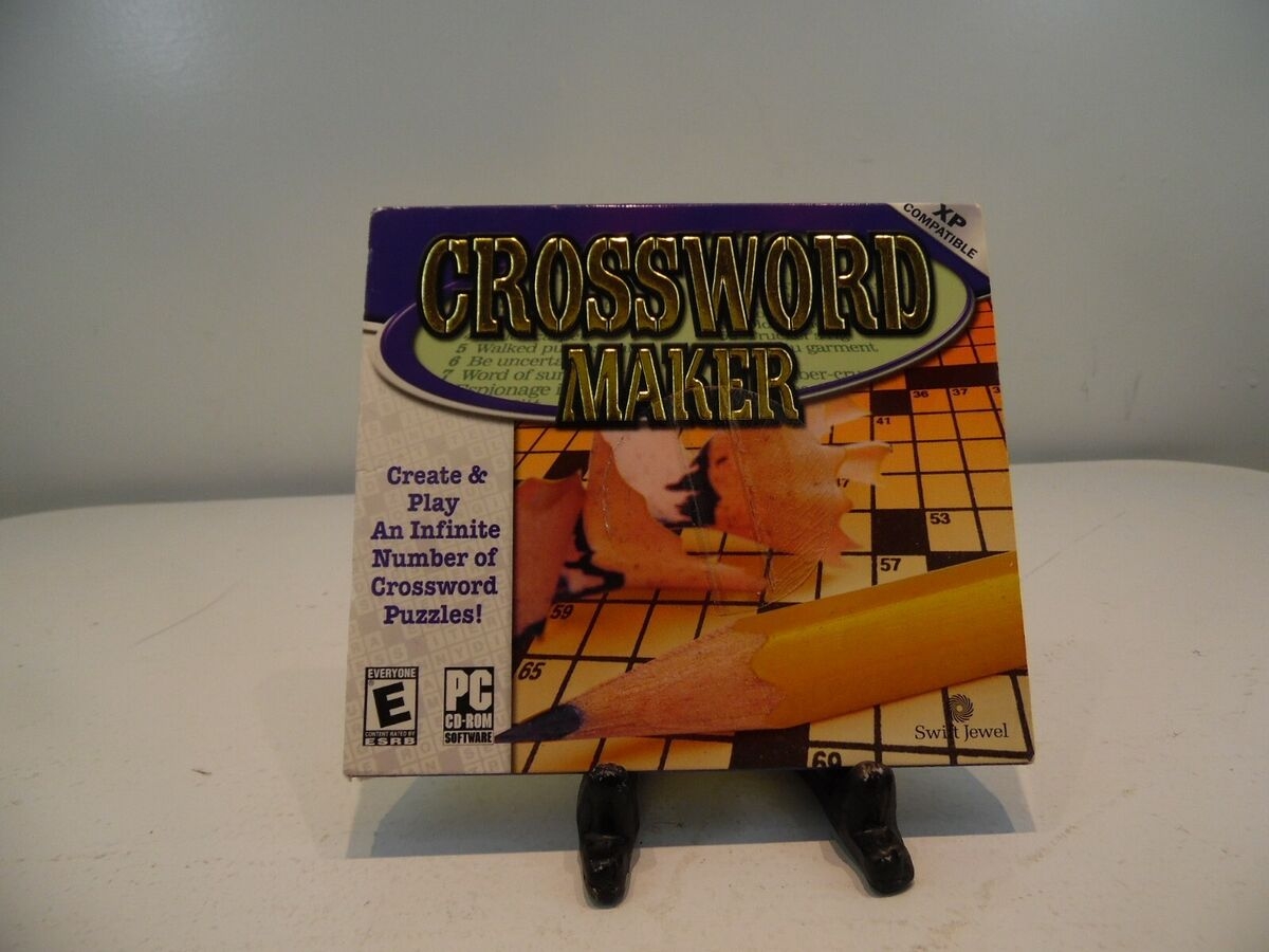 Crossword Puzzle Maker Cd rom inv643g3 Can Make An Infinite Number Of Puzzles EBay