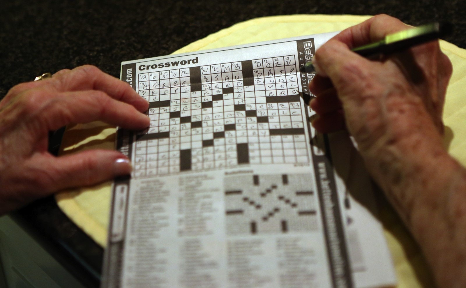 Crossword Puzzle Offers Peace In A Noisy World South Southwest