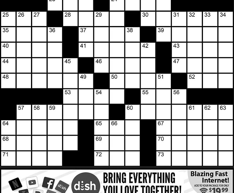 Crossword Puzzle Siloam Springs Herald Leader Worksheets Library