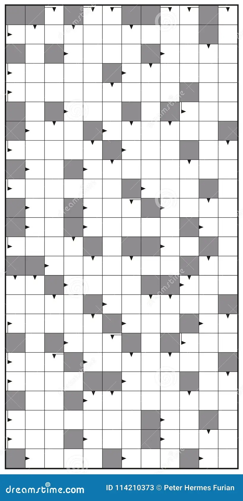 Crossword Puzzle Vertical Background Stock Vector Illustration Of Cross Blank 114210373