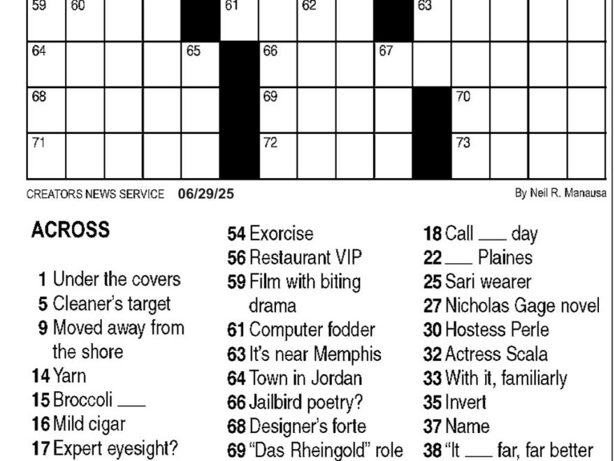 Crossword Puzzler Puzzles