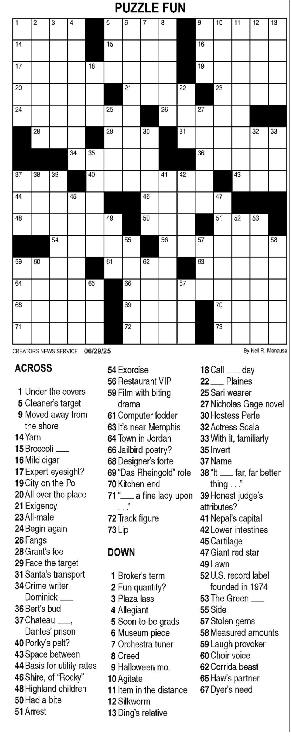 Crossword Puzzler Puzzles Crossword Puzzler Puzzles