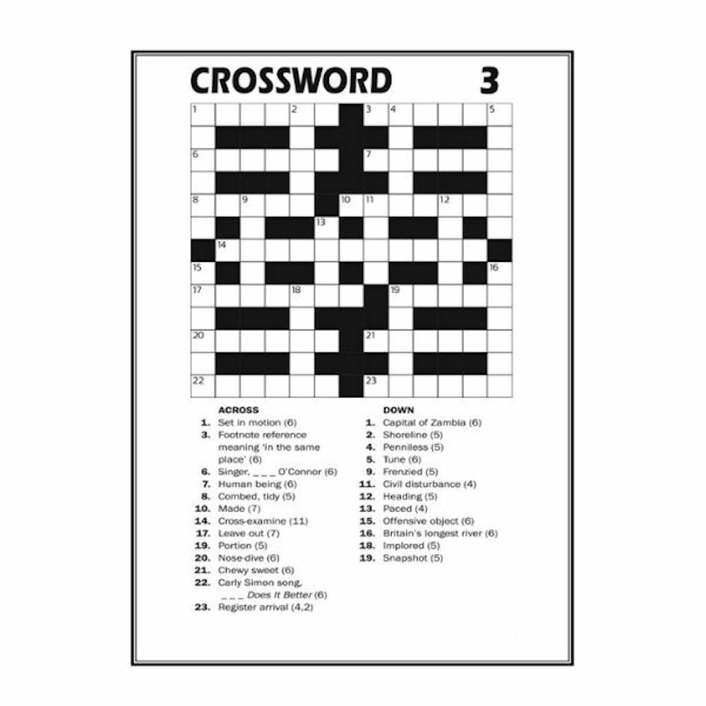 Easy Printable Crosswords Puzzles