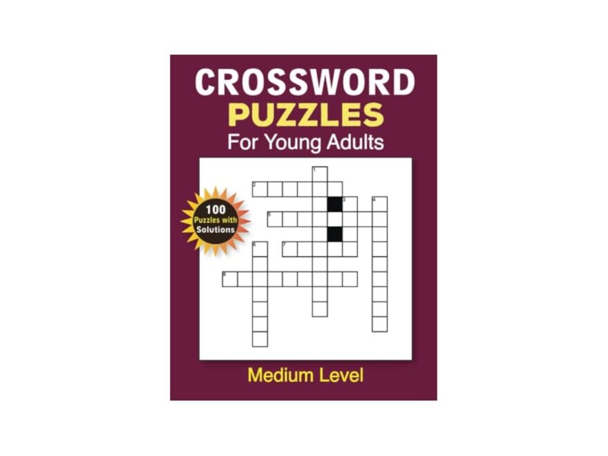 Crossword Puzzles Book For Young Adults Or Teenagers 100 Puzzles With Solutions Medium Level Up To 8 Clues AK Eis 9798391609377 Amazon Books