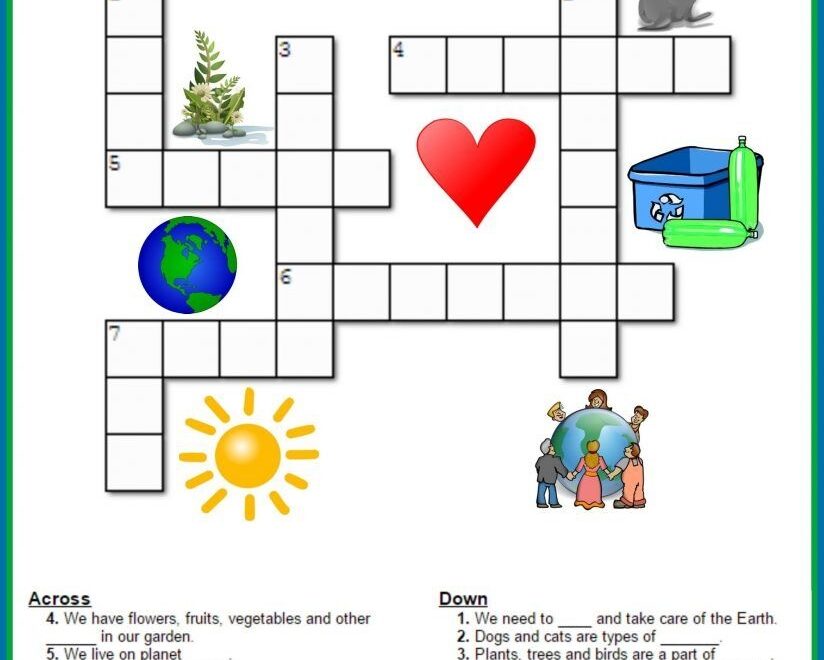 Crossword Puzzles For Kids Best Coloring Pages For Kids