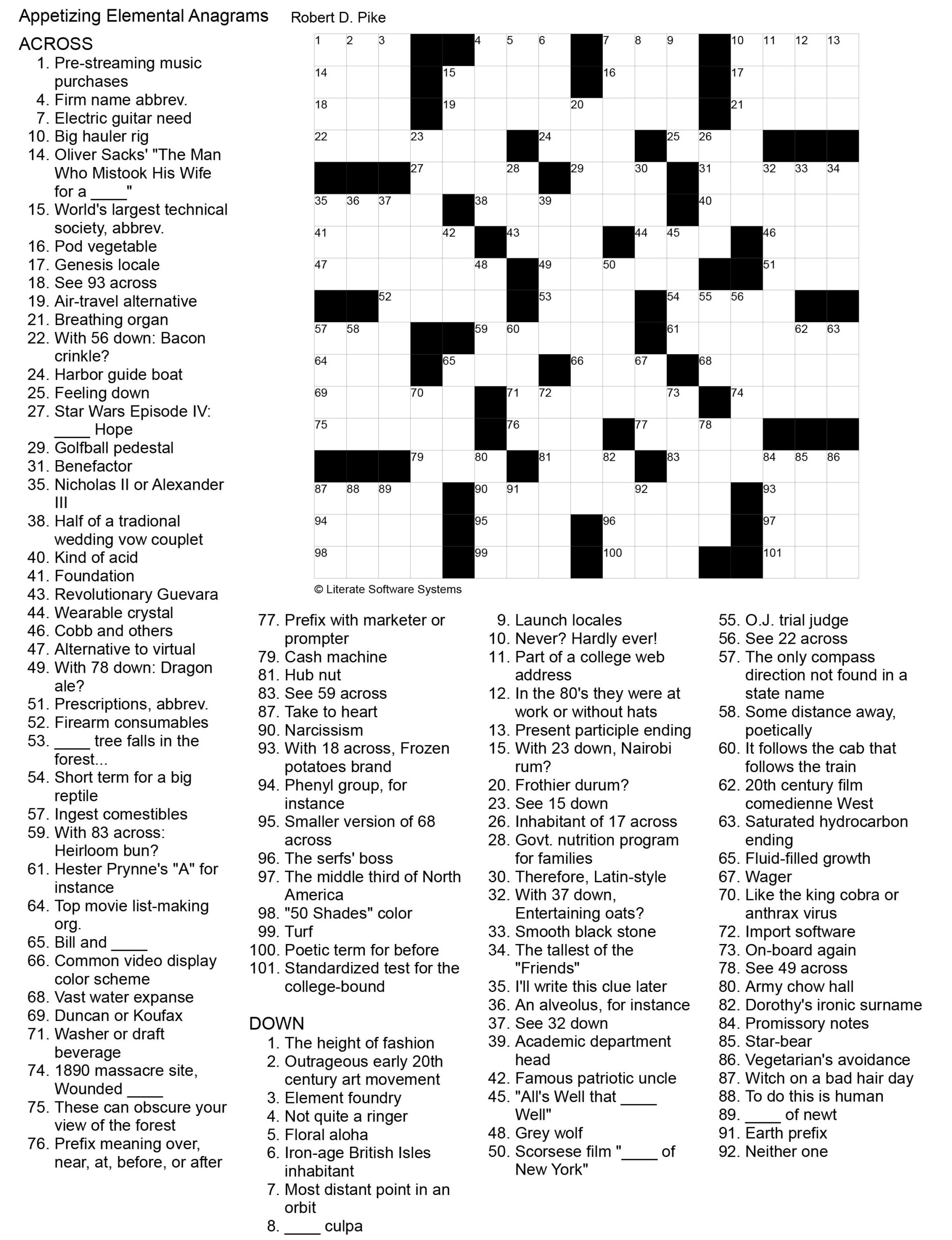 Free Printable Crossword Puzzles For May 2025
