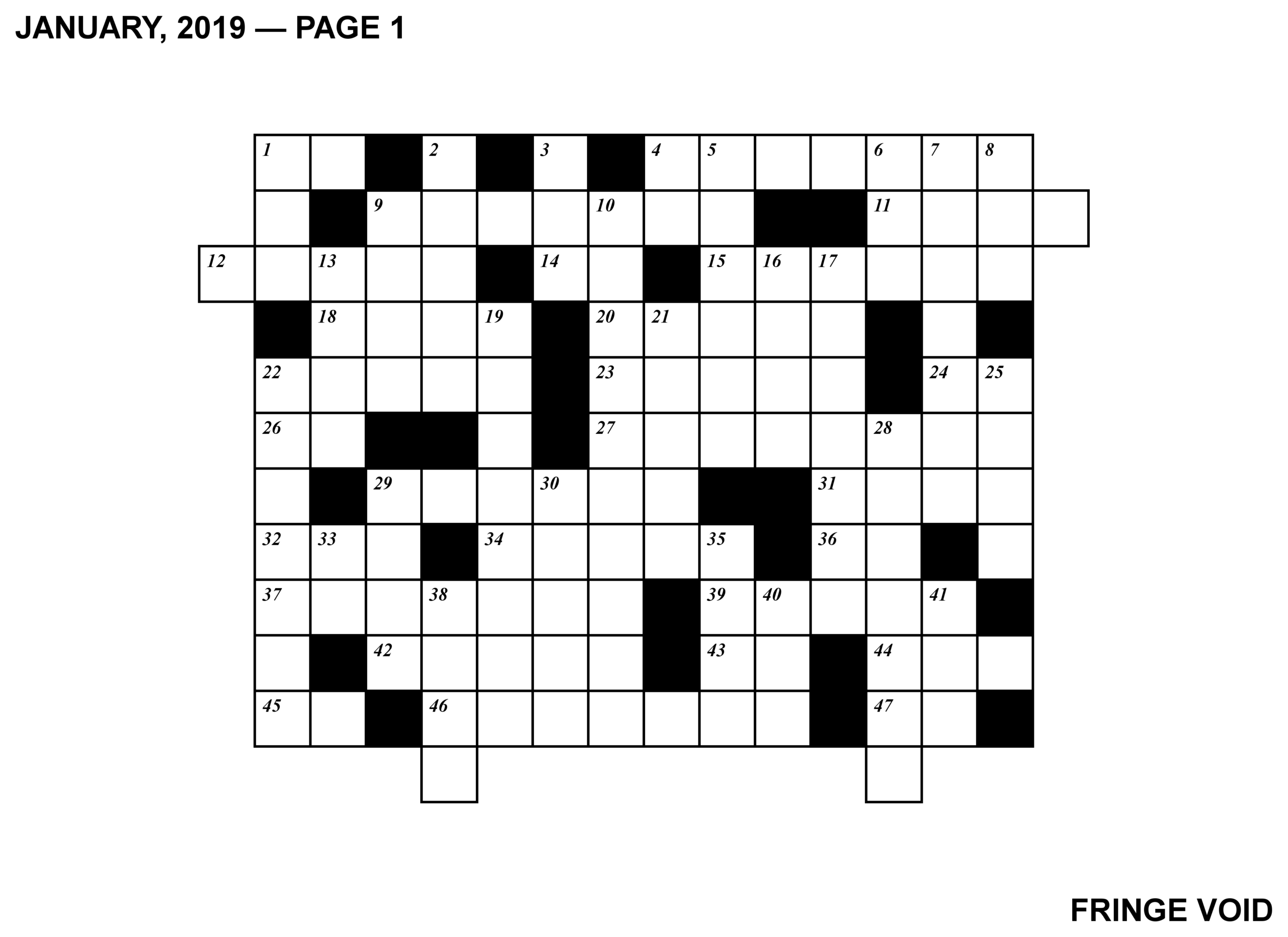 Free Ddaily Printable Crossword Puzzles