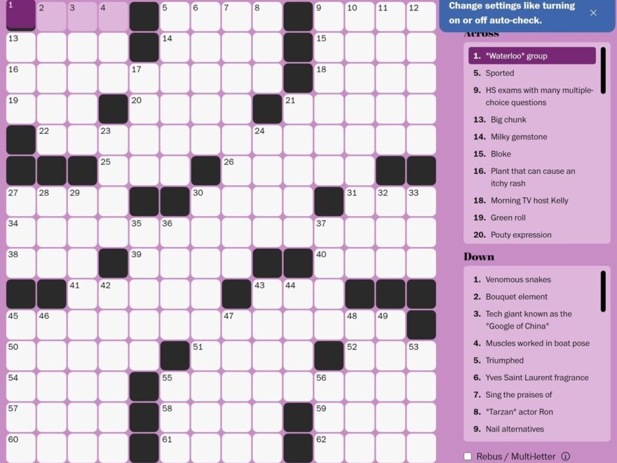 Crossword Search X