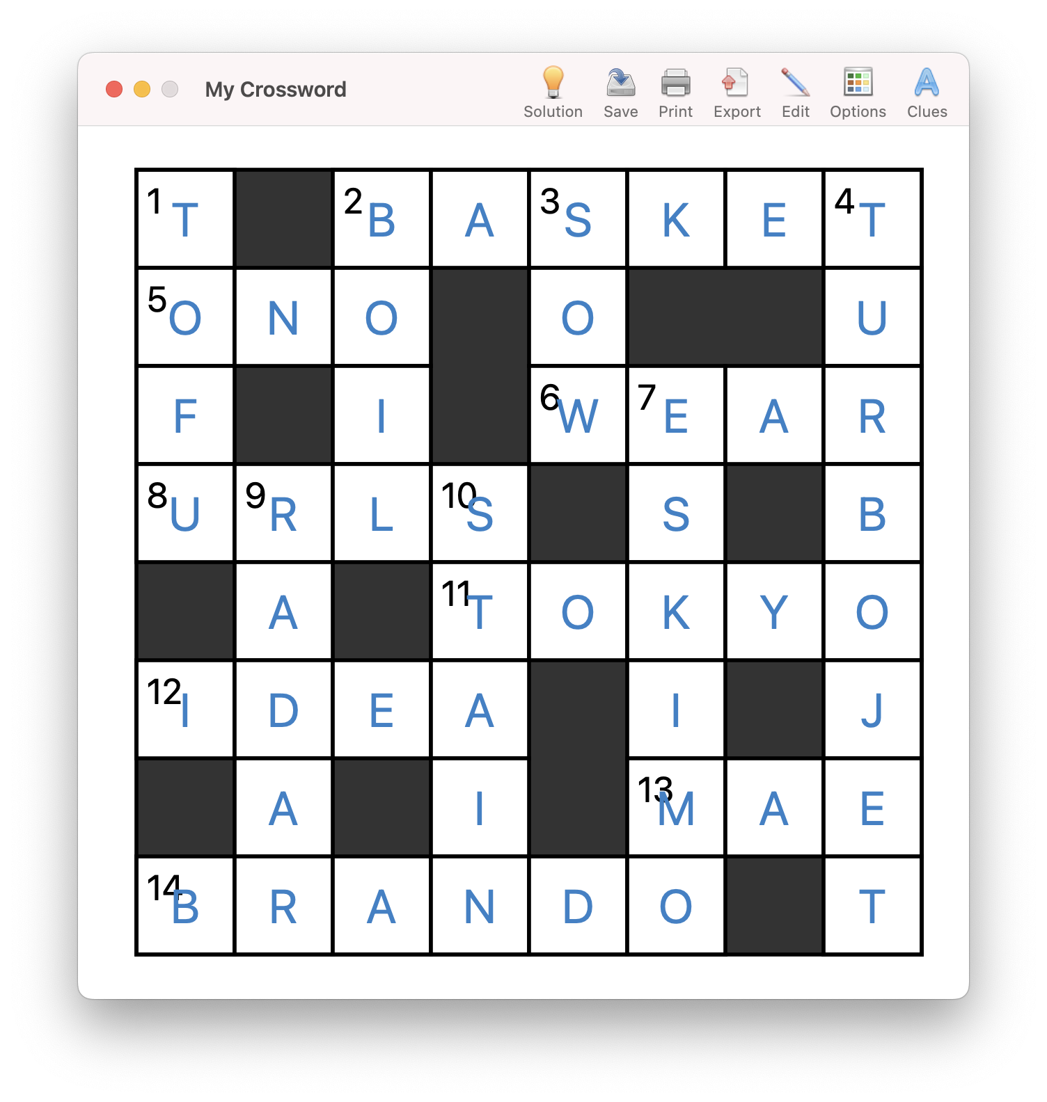 Free Printable Crossword Puzzles For Mac
