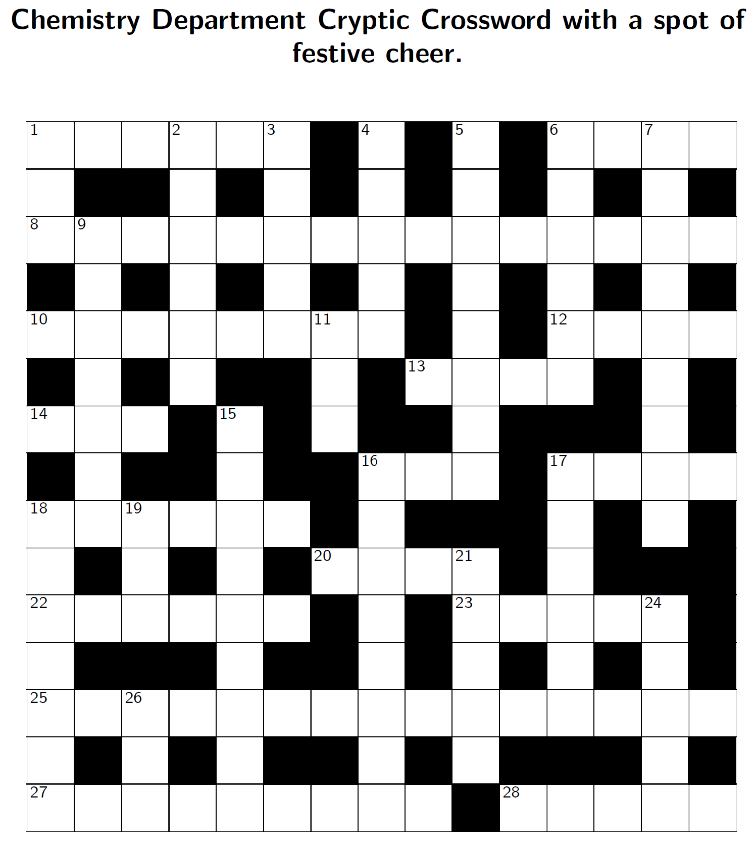 Crossword Winter 2023 Solutions And Winner Yusuf Hamied Department Of Chemistry Crossword Winter 2023 Solutions And Winner Yusuf Hamied Department Of Chemistry