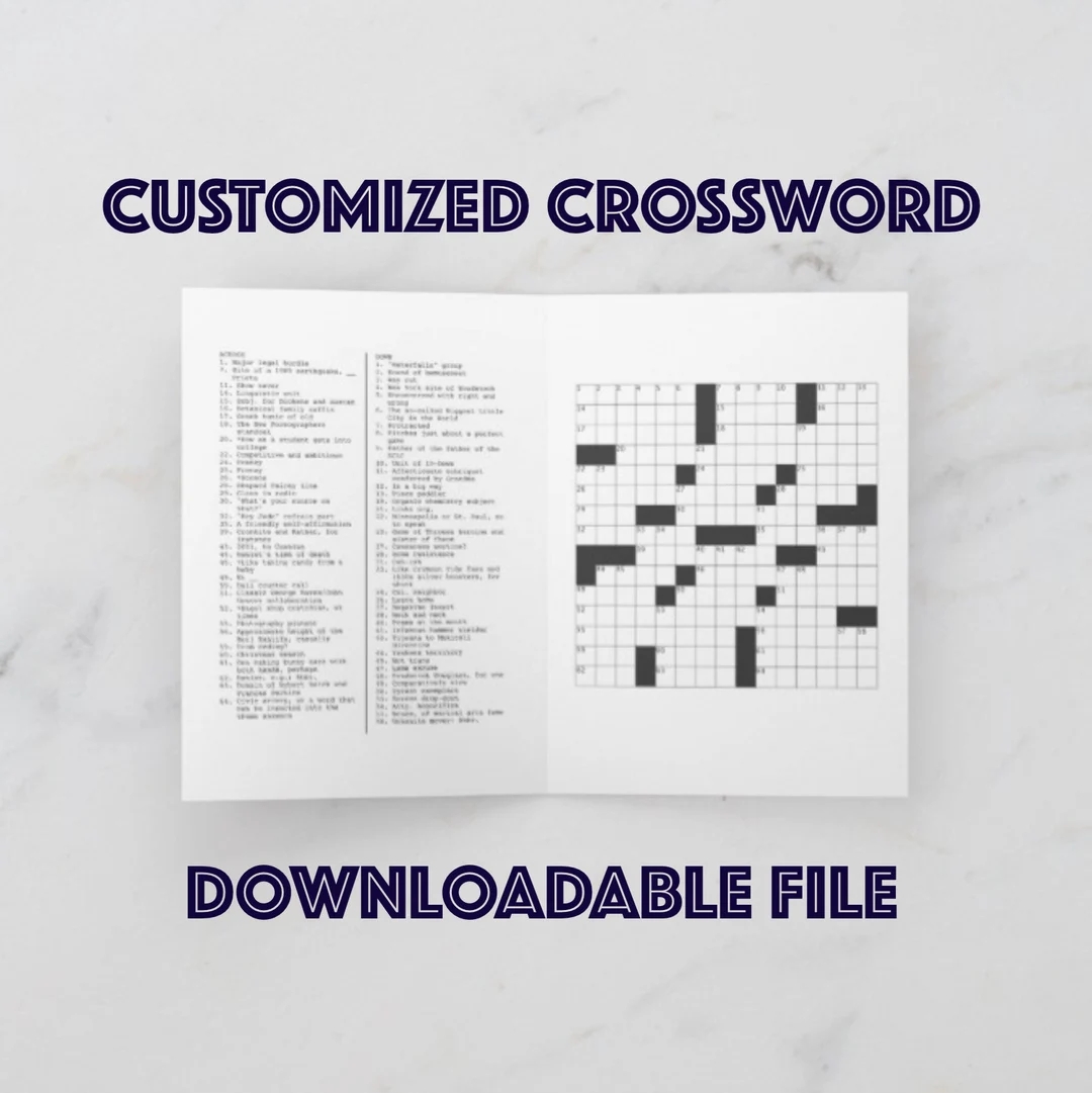 Printable 21x21 Crossword Grid Template