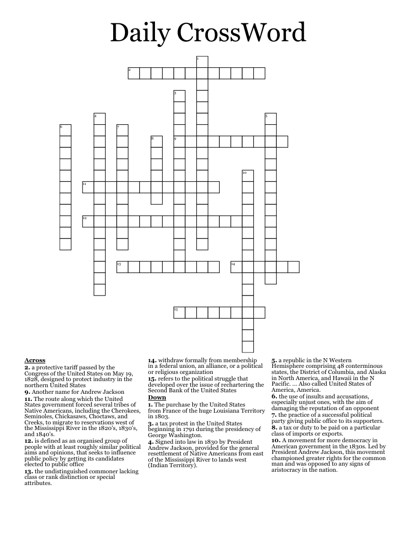 Daily CrossWord WordMint Daily CrossWord WordMint