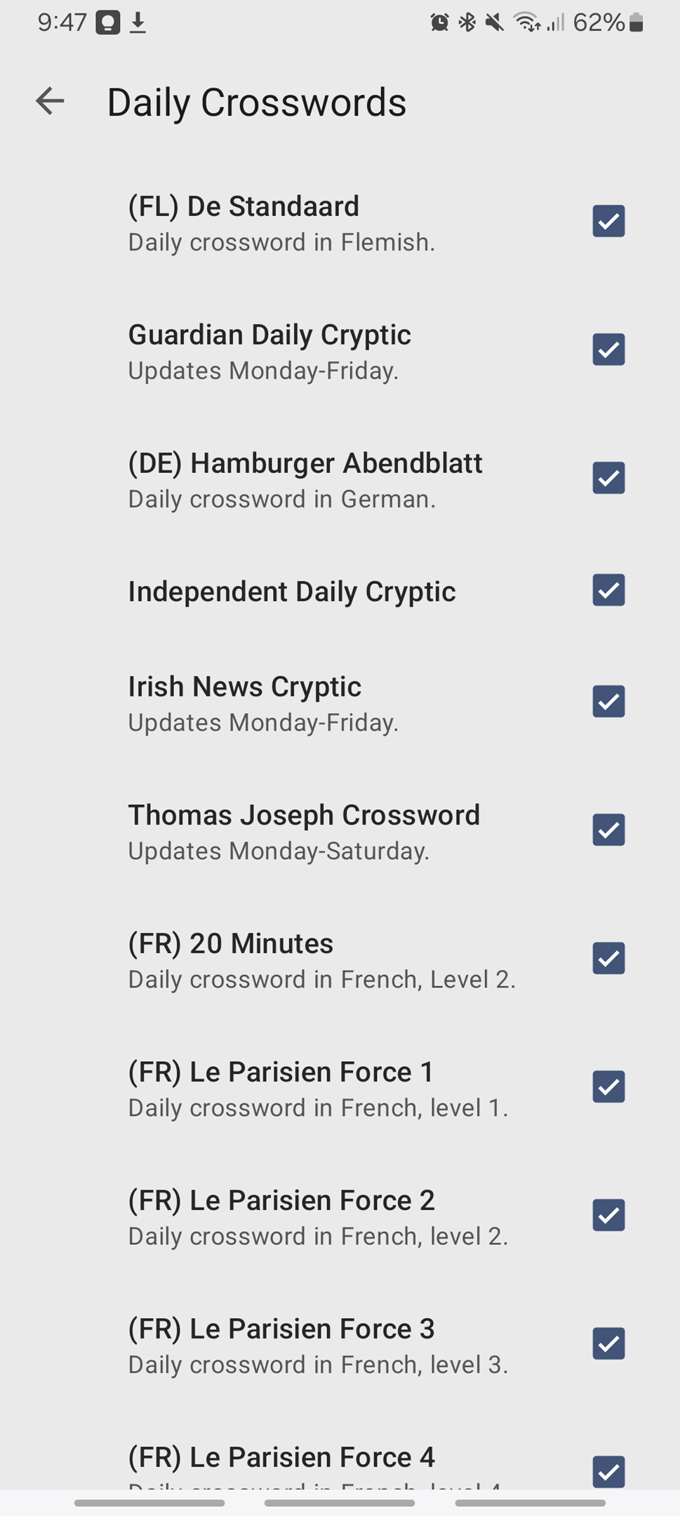 Printable Sunday Newsday Crossword