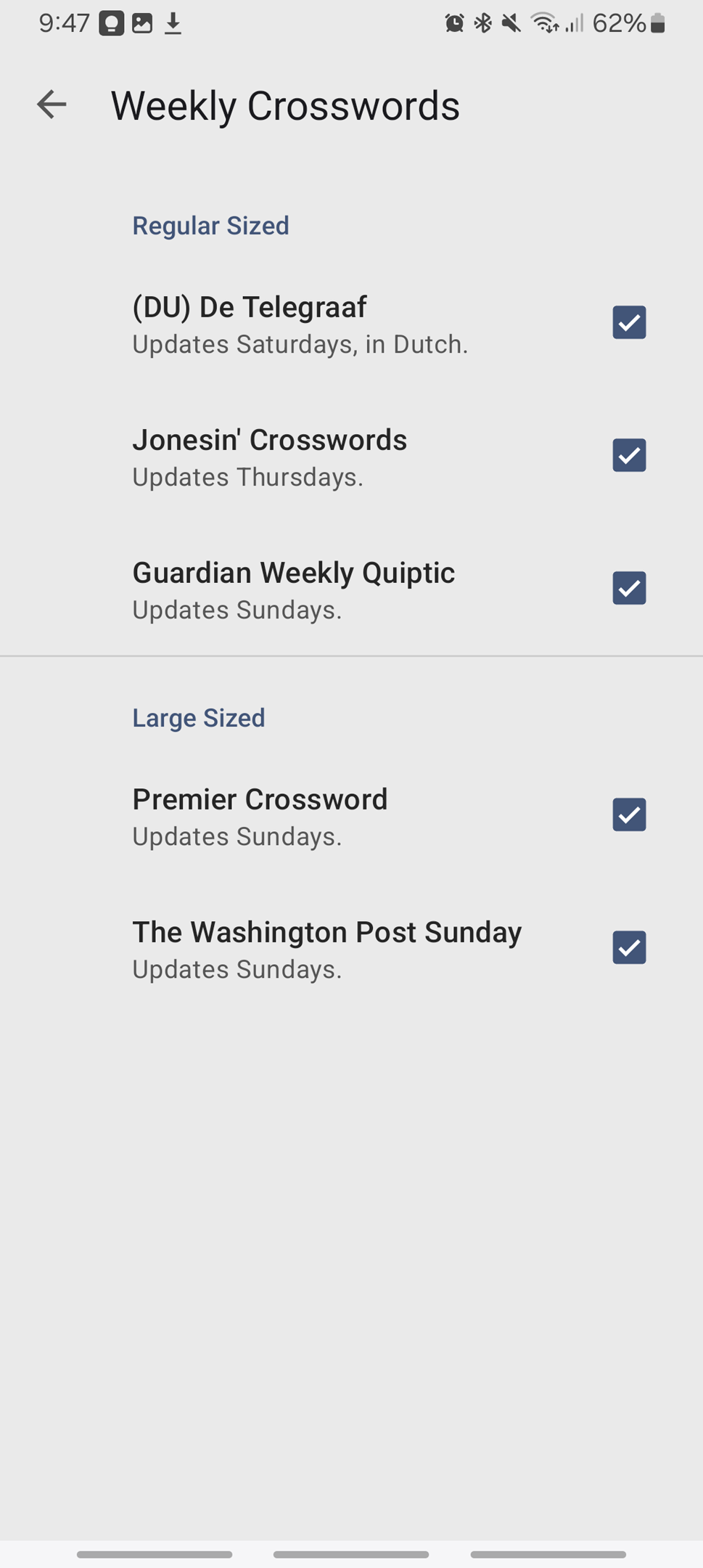 Daily Newspaper Crossword Puzzles By Aimediamagic gmail