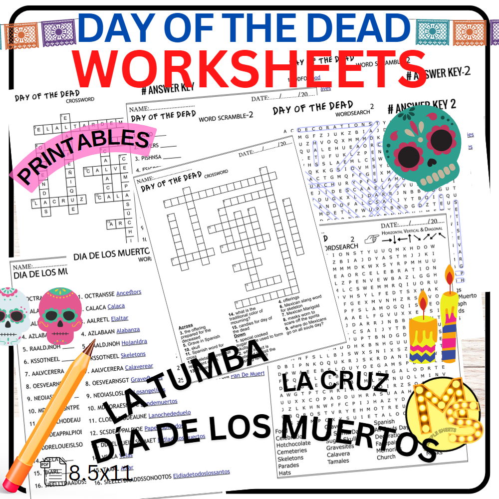 Printable Day Of The Dead Crossword