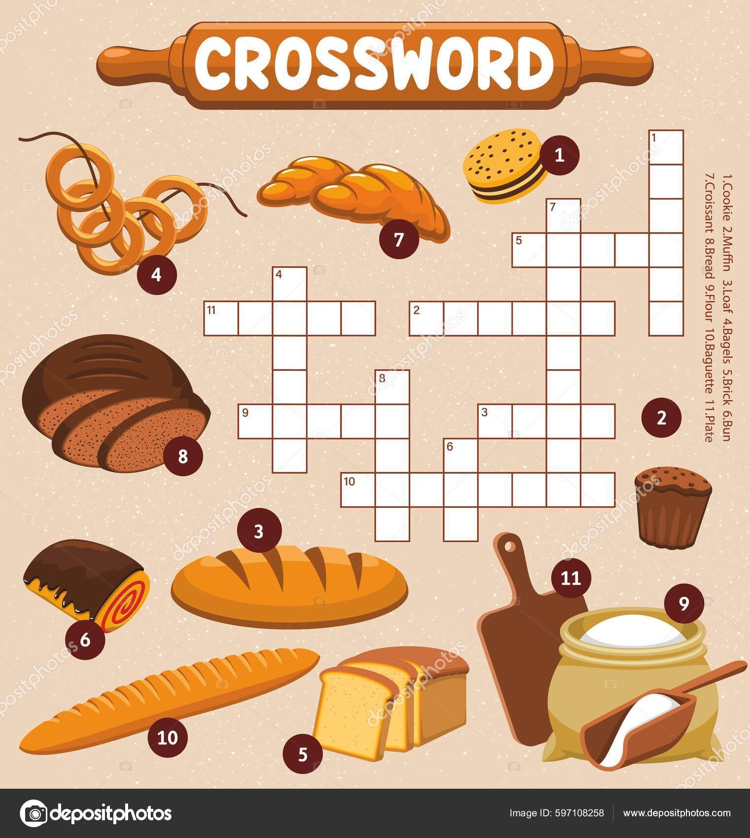 Quick Bread Crossword Puzzle Printable Quick Bread Crossword Puzzle Printable