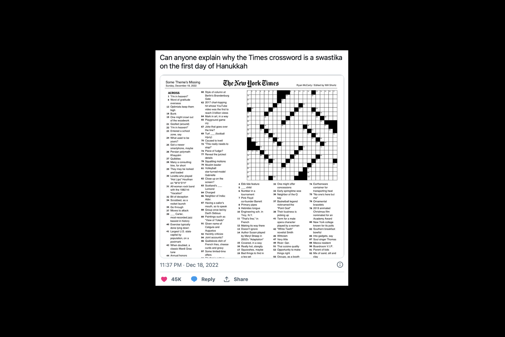 New York Times Crossword Printable Free Wednesday