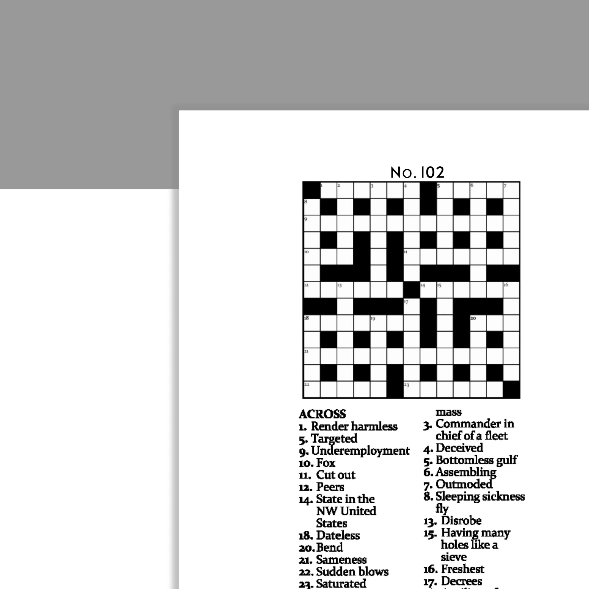 Digital Download 102 Printable Crossword Puzzles For Adults Fun Activities Book For Seniors Large Print Easy To Read Games With Solutions Etsy Digital Download 102 Printable Crossword Puzzles For Adults Fun Activities Book For Seniors Large Print Easy To Read Games With Solutions Etsy