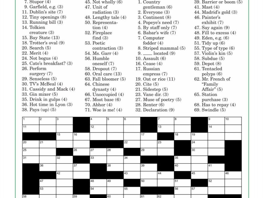 Double Trouble PennyDellPuzzles