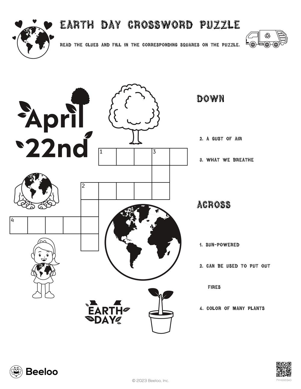 Earth Day Crossword Puzzle Printable Thrid Grade Earth Day Crossword Puzzle Printable Thrid Grade