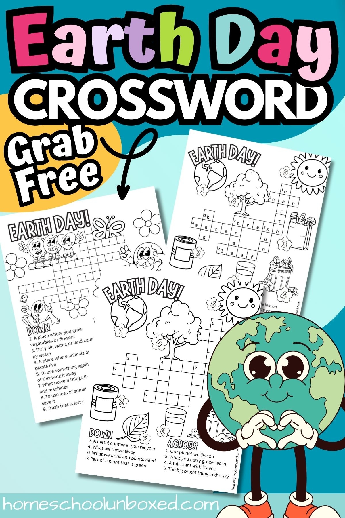 Earth Day Crossword Puzzles Free Printable Worksheets For Kids 