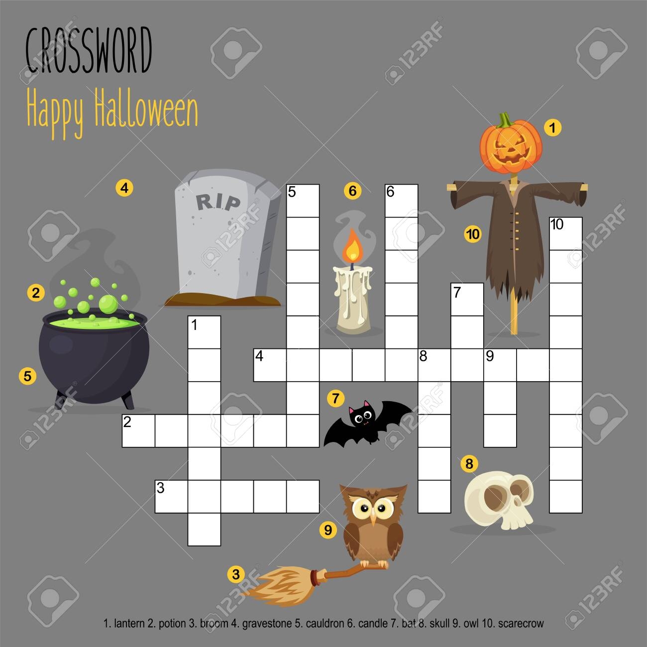 Easy Crossword Puzzle Happy Halloween For Children In Elementary And Middle School Fun Way To Practice Language Comprehension And Expand Vocabulary Includes Answers Vector Illustration Royalty Free SVG Cliparts Vectors And Stock Easy Crossword Puzzle Happy Halloween For Children In Elementary And Middle School Fun Way To Practice Language Comprehension And Expand Vocabulary Includes Answers Vector Illustration Royalty Free SVG Cliparts Vectors And Stock