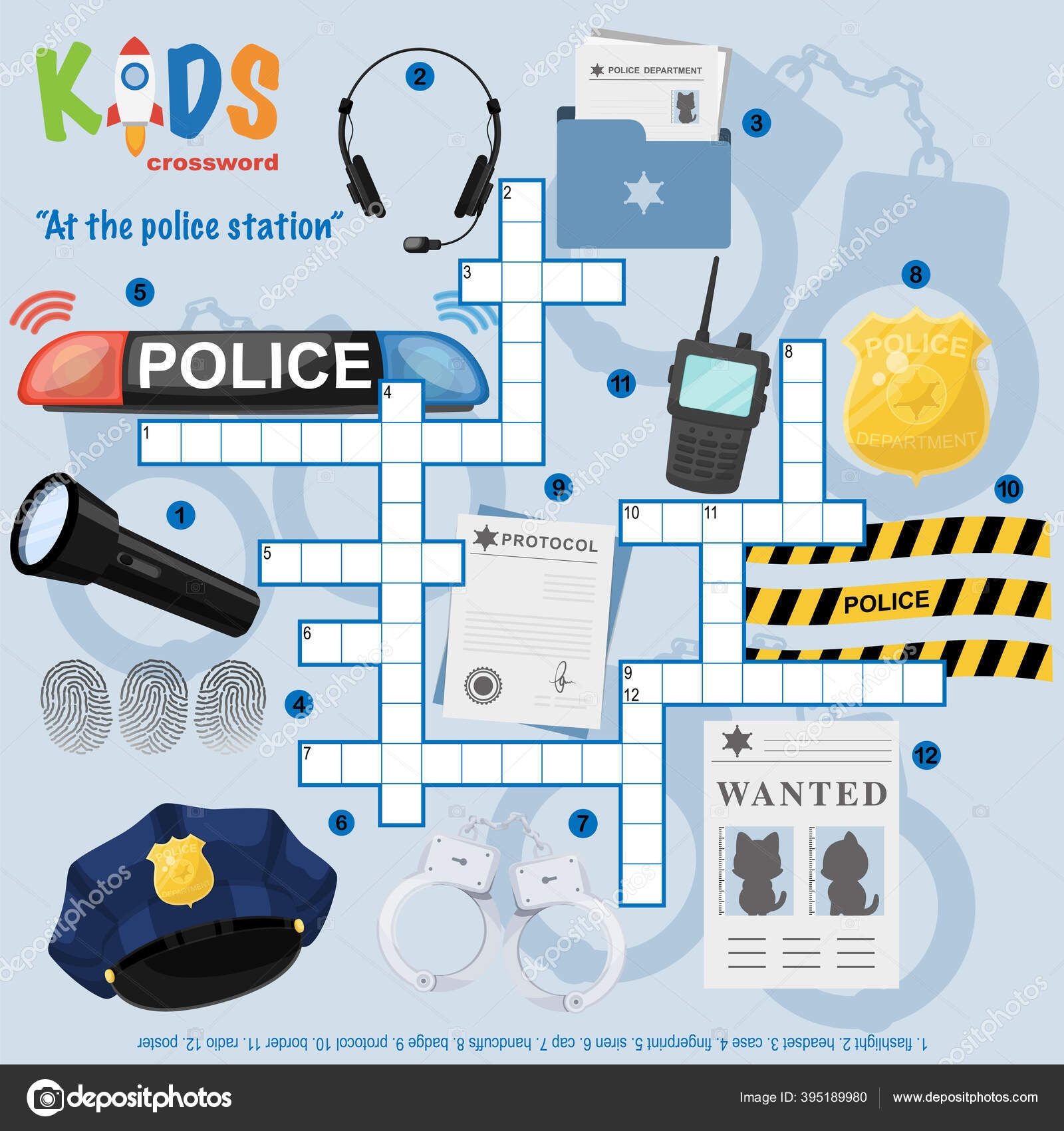Easy Crossword Puzzle Police Station Children Elementary Middle School Fun Stock Vector By yekaterinalim 395189980 Easy Crossword Puzzle Police Station Children Elementary Middle School Fun Stock Vector By yekaterinalim 395189980
